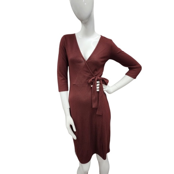 Sanctuary Faux Wrap Sweater Dress - Picture 1 of 2